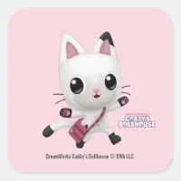 Gabby's Dollhouse, Cakey Cat Square Sticker