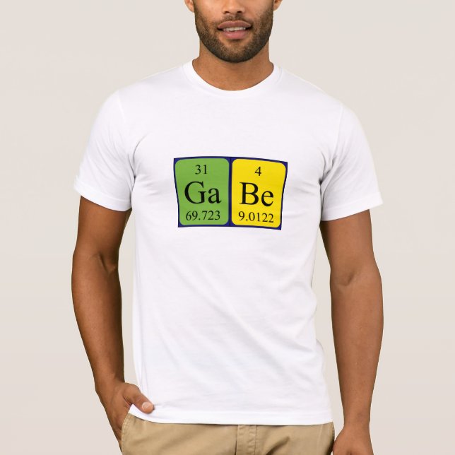 Gabe periodic table name shirt (Front)