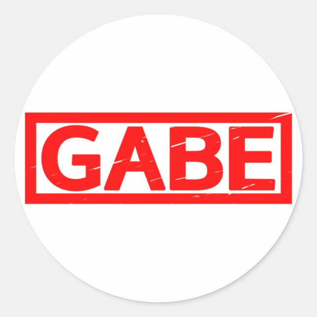 Gabe Stamp Classic Round Sticker (Front)