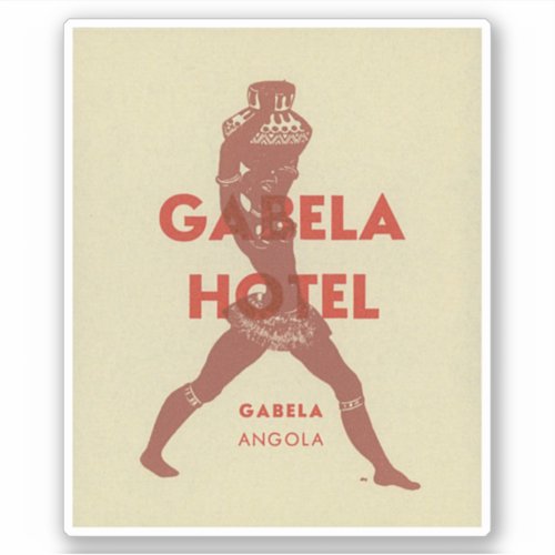 Gabela Hotel Angola Africa Sticker