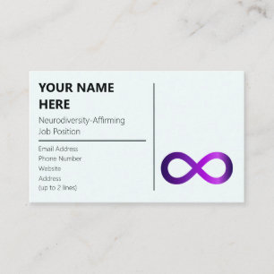 Gabi Infinity Sign Business Card