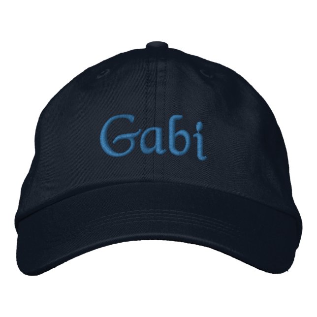 Gabi Personalized Embroidered Baseball Cap Blue (Front)