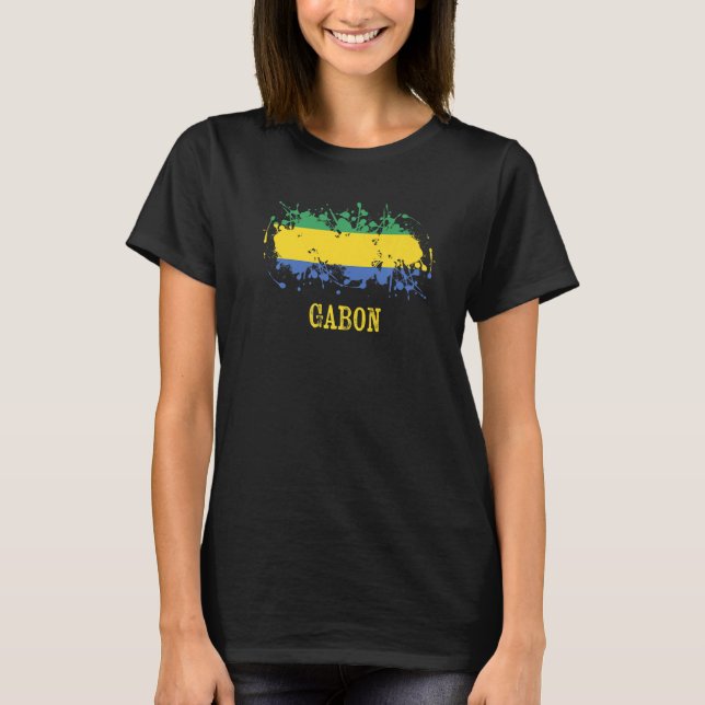 Gabian enthusiasts for Gabon and Gabon   T-Shirt (Front)