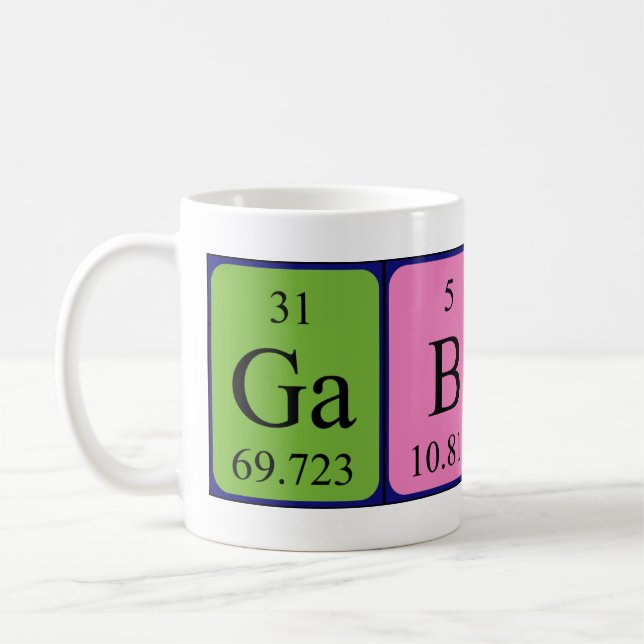 Gabin periodic table name mug (Left)