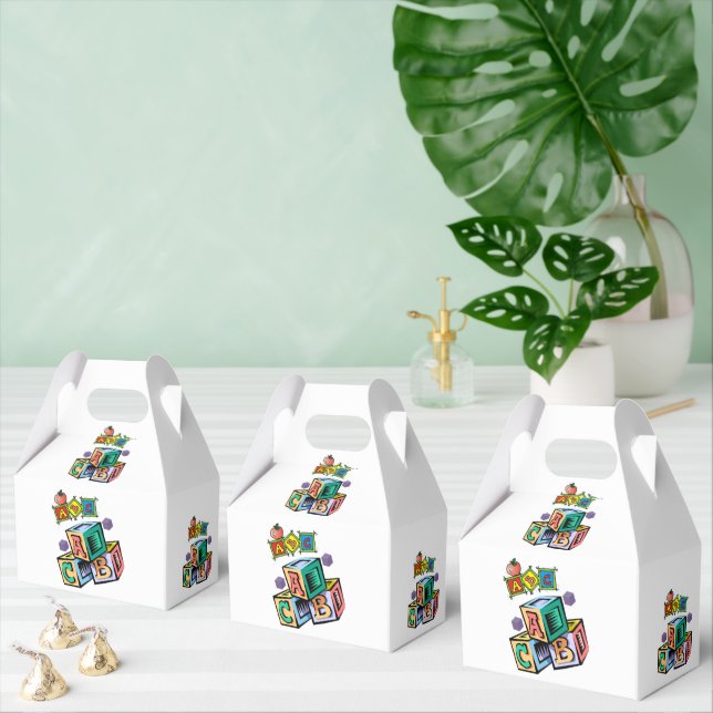 Gable Favor Box ABC's (Multiple)