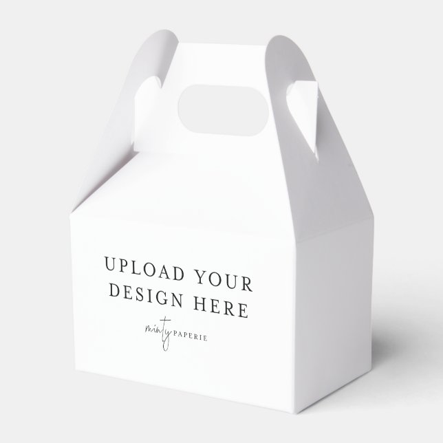 Gable Favor Box, Do It Yourself 4"x 5" Favor Boxes (Front Side)