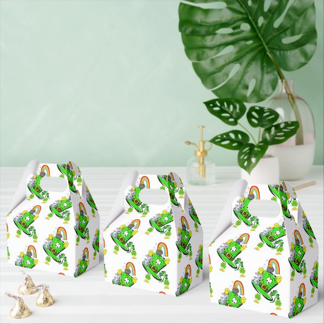 Gable Favor Box Happy St. Patrick's Day Rabbit  (Multiple)