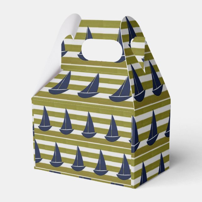 Gable Favor Box Sailboat (Front Side)