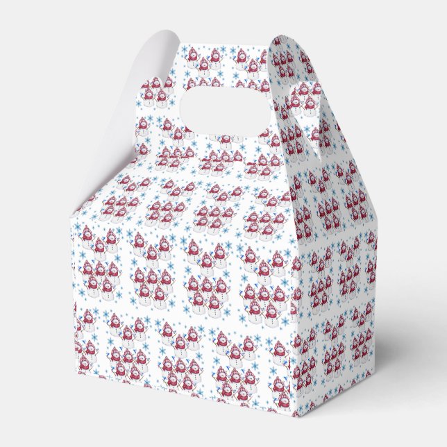 Gable Favor Box Snowman (Front Side)