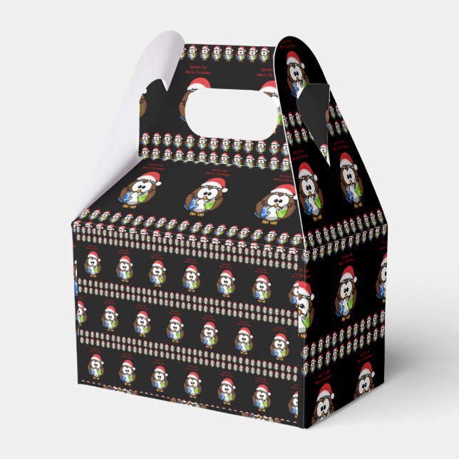 Gable Favor Box Snowman (Front Side)