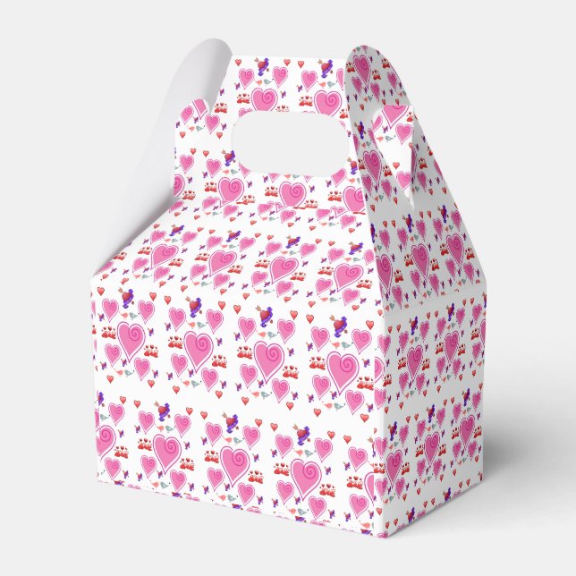 Gable Favor Box Valentine's Day (Front Side)