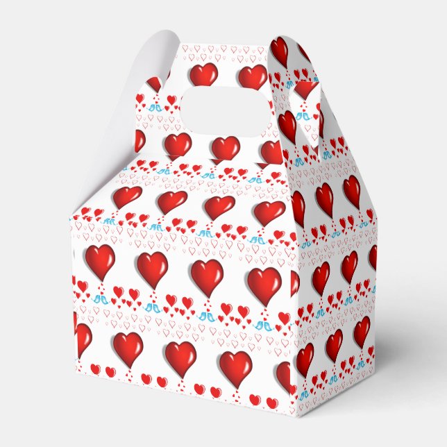 Gable Favor Box Valentine's Day (Front Side)