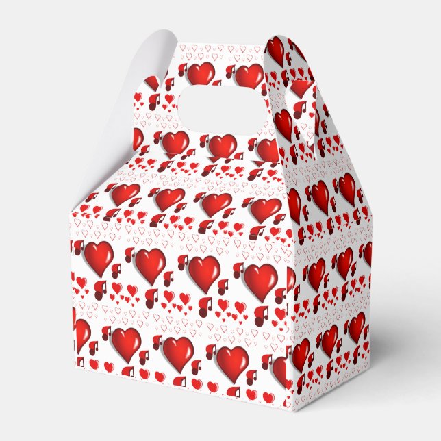 Gable Favor Box Valentine's Day (Front Side)