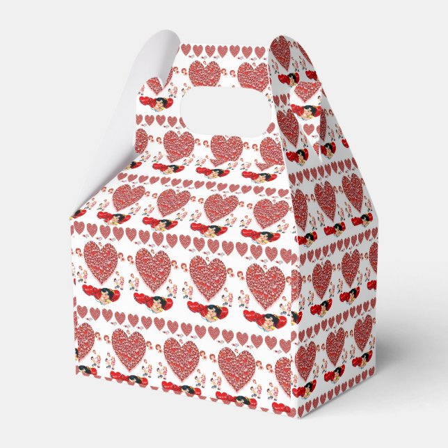 Gable Favor Box Valentine's Day (Front Side)