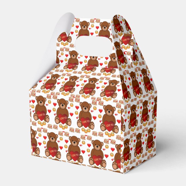 Gable Favor Box Valentine's Day (Front Side)