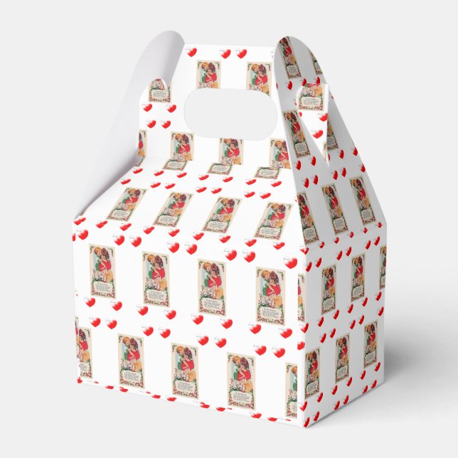 Gable Favor Box Valentine's Day (Front Side)
