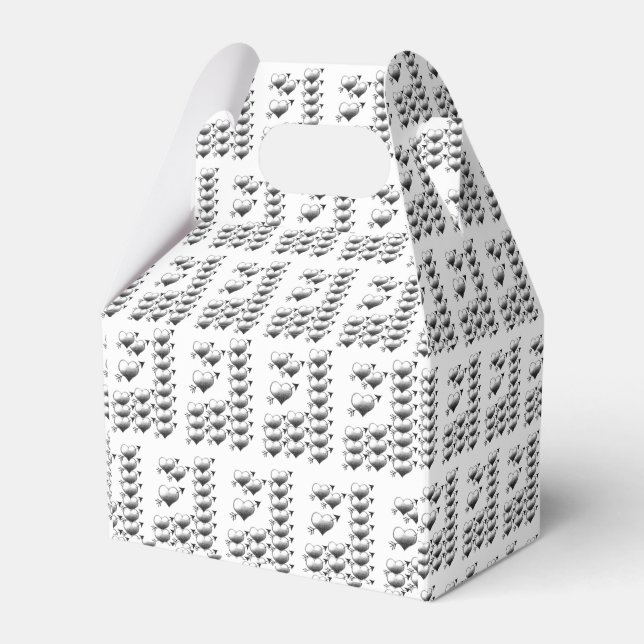 Gable Favor Box Valentine's Day (Front Side)