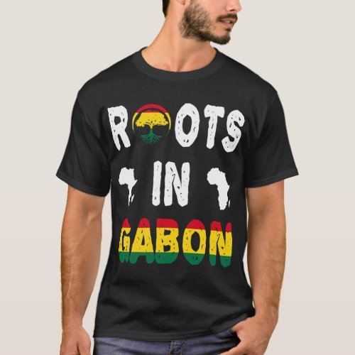 Gabon African Diaspora Ancestry DNA Roots Africa M T_Shirt