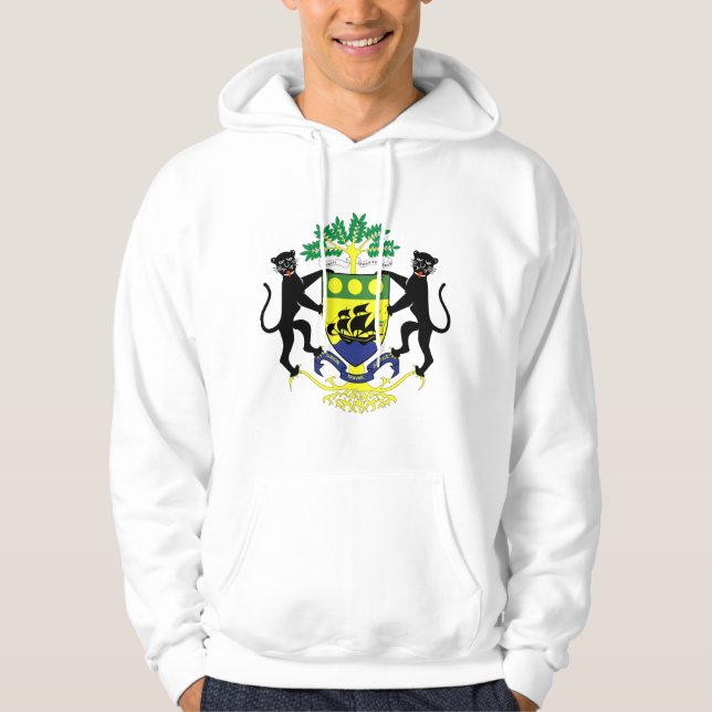 Gabon Coat of arms GA Hoodie (Front)