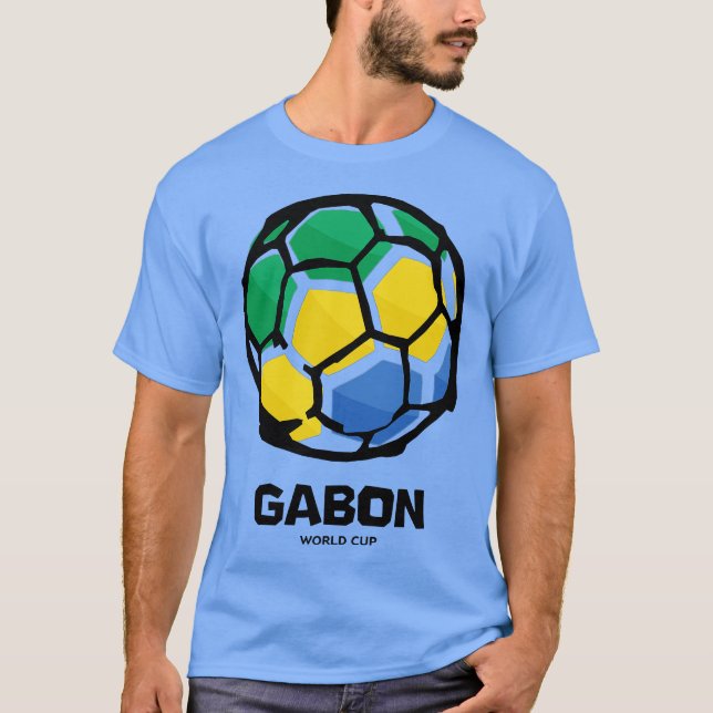 Gabon Country Flag T-Shirt (Front)