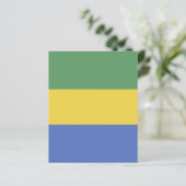 Gabon flag (Standing Front)