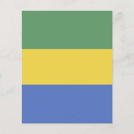 Gabon flag (Back)
