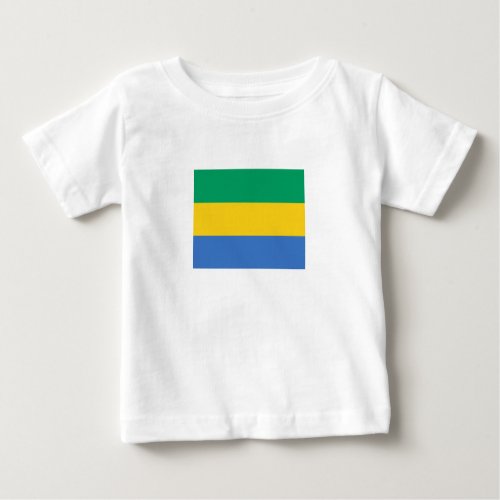 Gabon Flag Baby T_Shirt