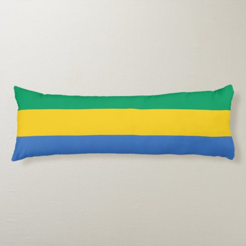 Gabon Flag Body Pillow