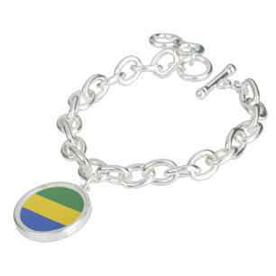 Gabon flag bracelet