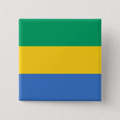 Gabon Flag Button
