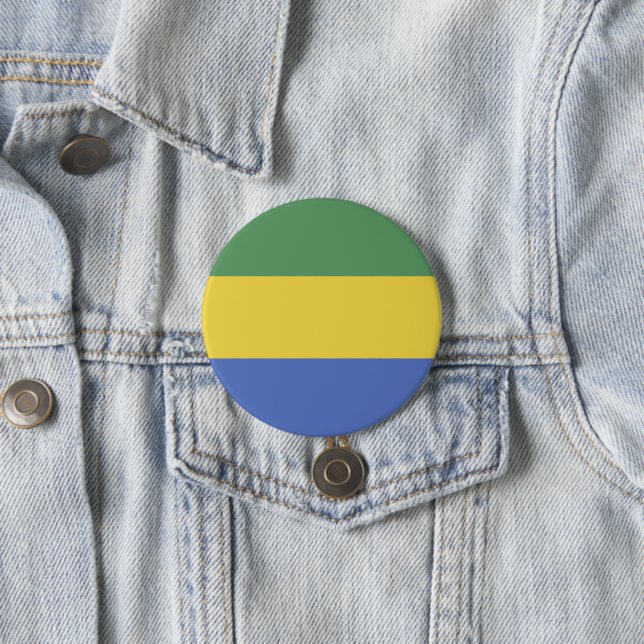 Gabon flag button (In Situ)