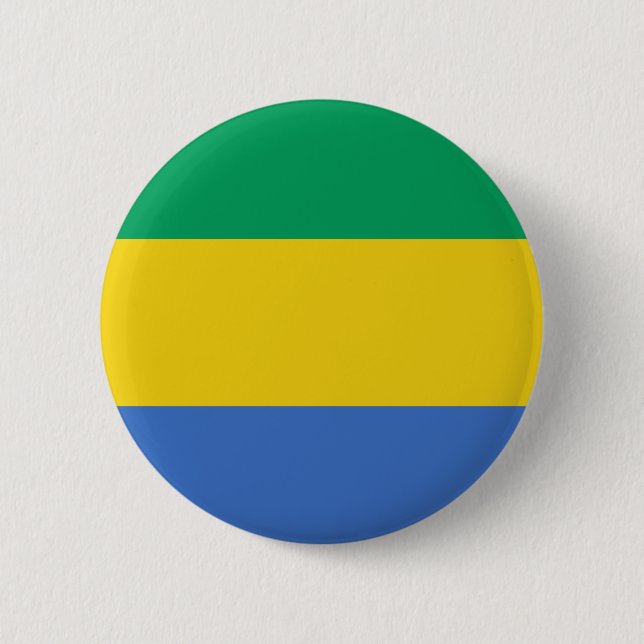 Gabon flag button (Front)