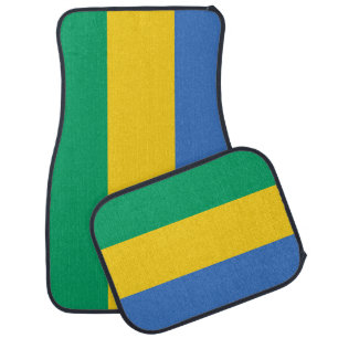 Gabon Flag Car Floor Mat