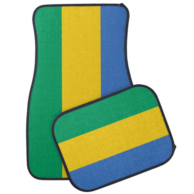 Gabon Flag Car Floor Mat (Set)