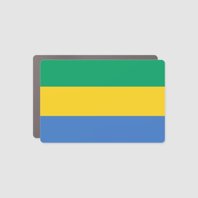 Gabon Flag Car Magnet (Front)