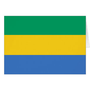 Gabon Flag Cards