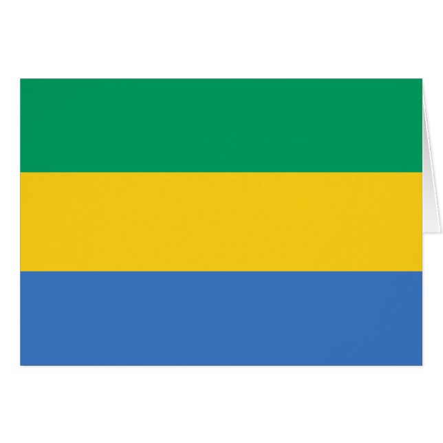 Gabon Flag Cards (Front Horizontal)