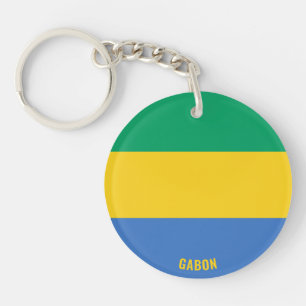Gabon Flag Charming Patriotic Keychain
