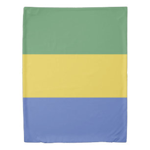 Gabon flag duvet cover