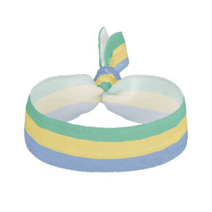 Gabon Flag Elastic Hair Tie