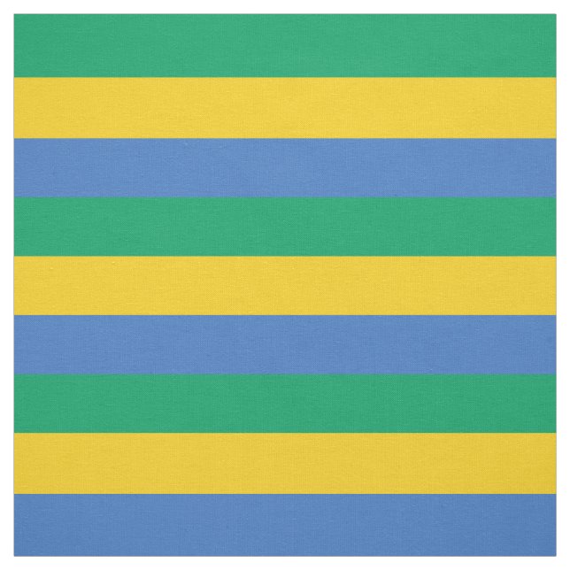 Gabon Flag Fabric (Swatch)