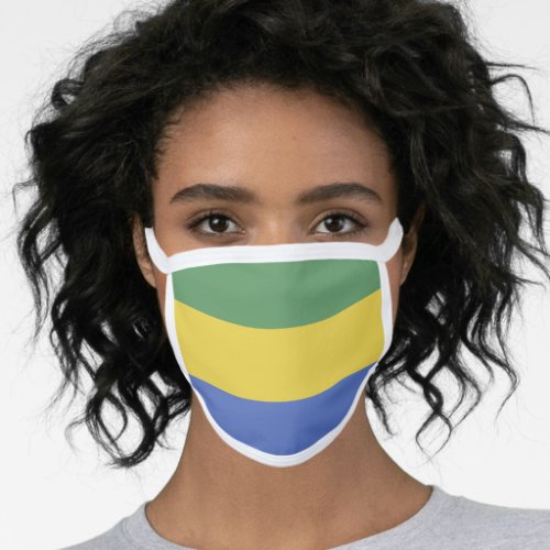 Gabon flag face mask