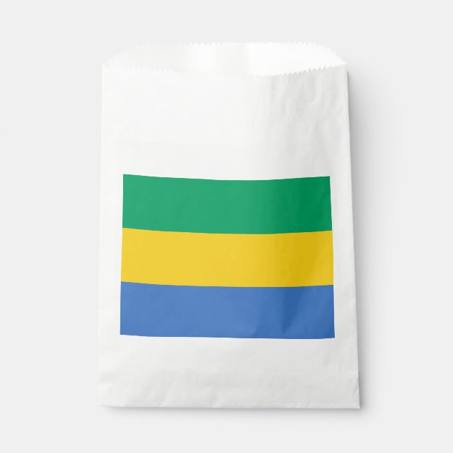 Gabon Flag Favor Bag (Front)