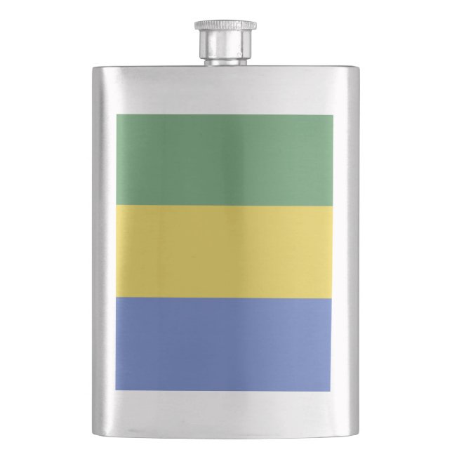 Gabon flag flask (Front)