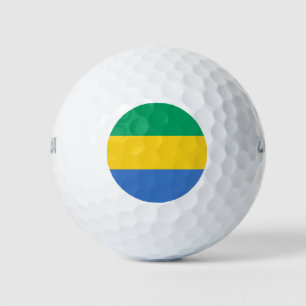 Gabon Flag Golf Balls