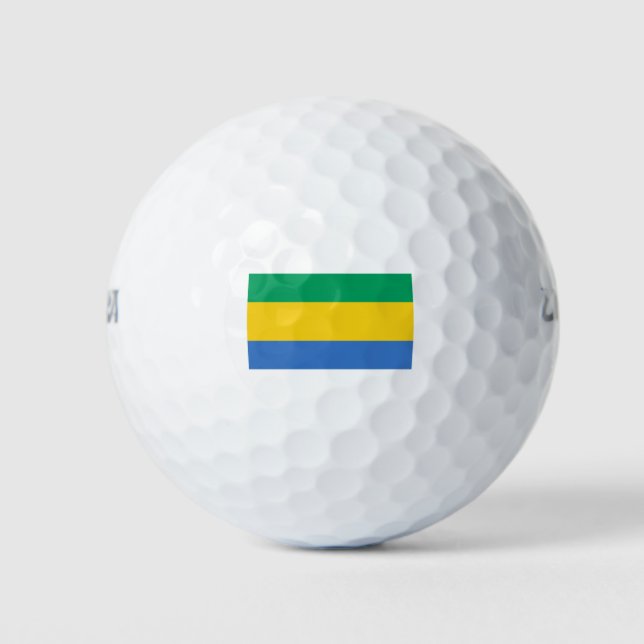Gabon Flag Golf Balls (Front)