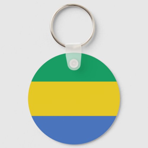 Gabon flag keychain