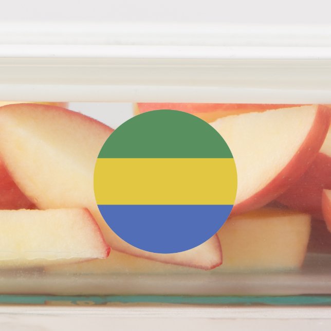 Gabon flag kids' labels (Affixed)