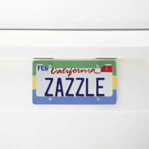 Gabon flag license plate frame