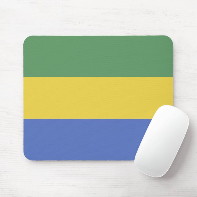 Gabon flag mouse pad (With Mouse)